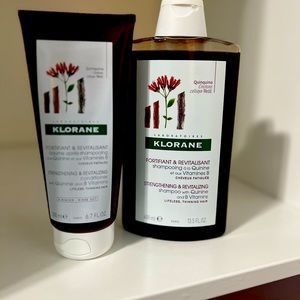 Klorane Strengthening & Revitalizing Quinine B vitamins Shampoo&Conditioner